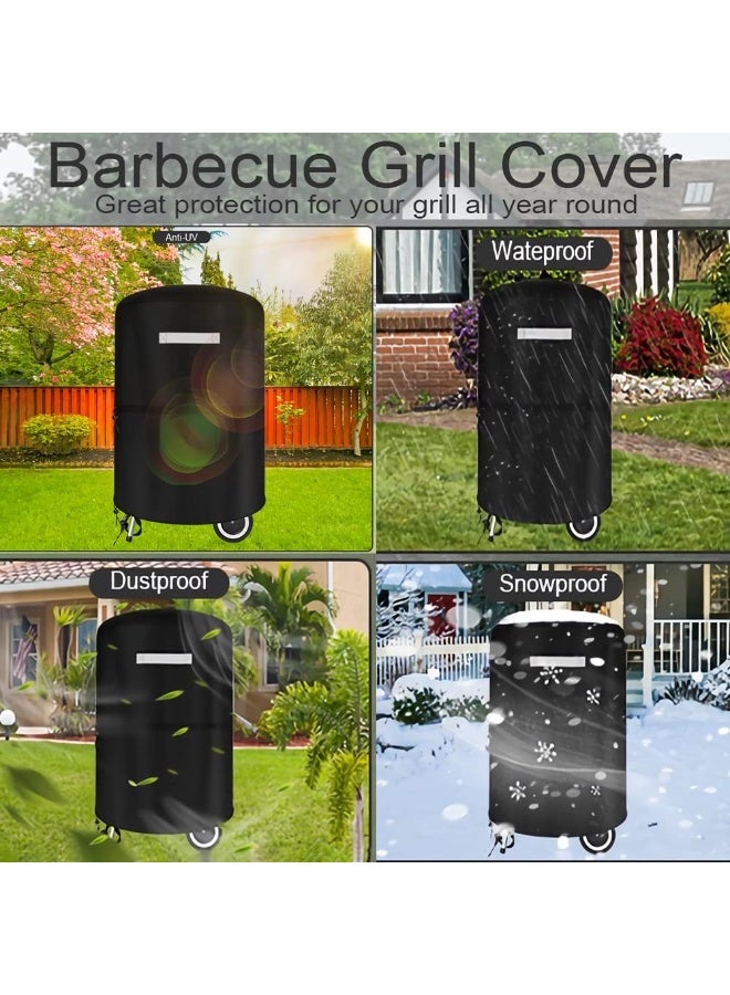 Grill Cover for  BBQ Kettle Grill Cover, Heavy Duty Waterproof  Cover for Outside Charcoal Kettle Accessories Griddle - Image 5